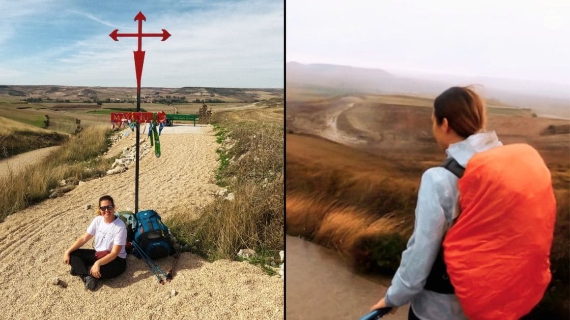 mochila para el camino de santiago