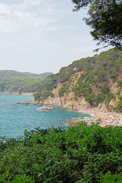 barcelona - los jardines de santa clotilde lloret de mar - vistas a la playa