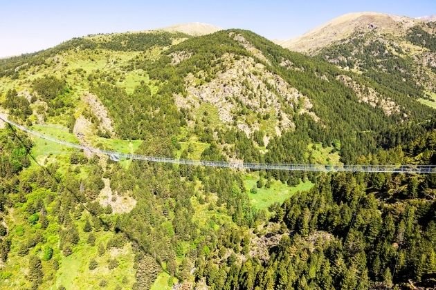 Puente tibetano - Puente tibetano de Andorra