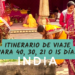 itinerario de viaje india norte 40 días 30 días 21 días 15 días